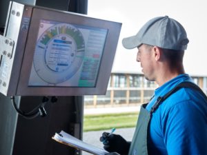 DeLaval Interactive Data Display in Use